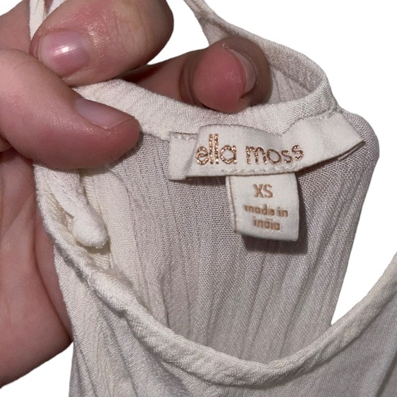 ELLA MOSS x Revolve Usiku Blue White Embroidered Maxi Dress XS Grecian - Picture 12 of 12